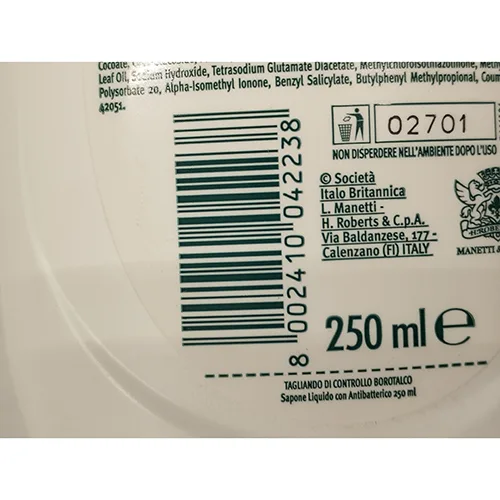 Sapone liquido «Borotalco» — foto 2 dell'alert SR/00071/25