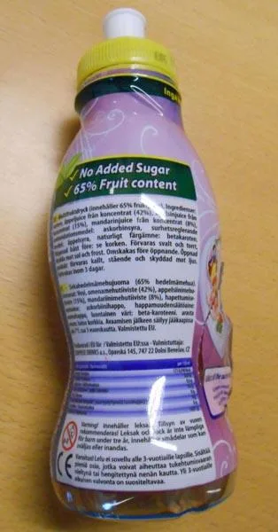 Bottiglia di succo con giocattolo a sorpresa — foto 4 dell'alert A12/0062/17