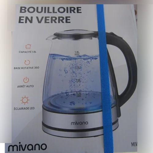 Bollitore elettrico «Bouilloire en verre - Glass electric kettle» — foto 2 dell'alert SR/01696/26