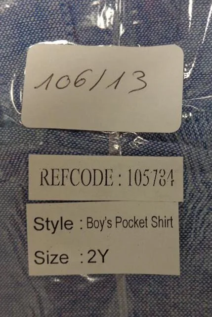 Camicia per bambini «Boy's pocket shirt» — foto 2 dell'alert A12/1079/13