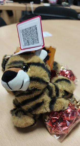 Giocattolo morbido «Bracelet Peluche Safari» (FIZZY)