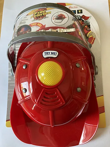 Casco per vigili del fuoco giocattolo «Brandmanshjälm med ljus och ljud» (Nugar)