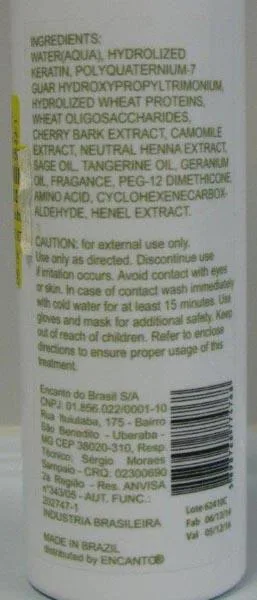 Raddrizzatore per capelli «Brazilian Keratin - Straightening Treatment and Post-Treatment Conditioner» — foto 3 dell'alert A12/1064/15