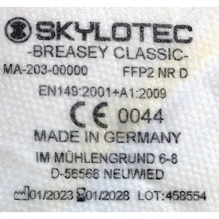 Maschera filtro antiparticolato «Breasy Classic» — foto 6 dell'alert SR/01284/26