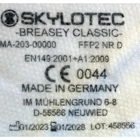 Maschera filtro antiparticolato «Breasy Classic» — foto 7 dell'alert SR/01284/26