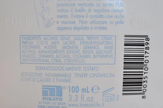 Set di bellezza «Breeze Fresh & Talc» — foto 3 dell'alert A12/02354/23