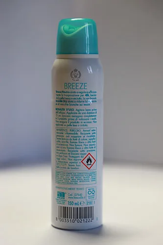 Deodorante «Breeze neutro - Invisible Dry» — foto 2 dell'alert A12/02298/23