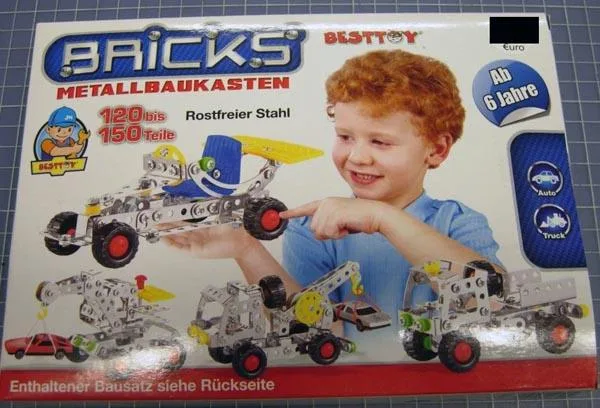 Kit di costruzione in metallo «BRICKS  Metallbaukasten (Metal construction kit)» (Besttoy)
