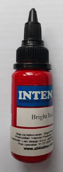 Inchiostro del tatuaggio «Bright Red» (Intenze)
