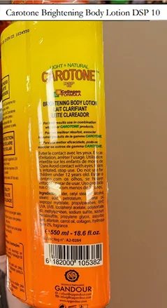 Lozione schiarente per la pelle «Brightening Body Lotion» — foto 3 dell'alert A12/00446/22