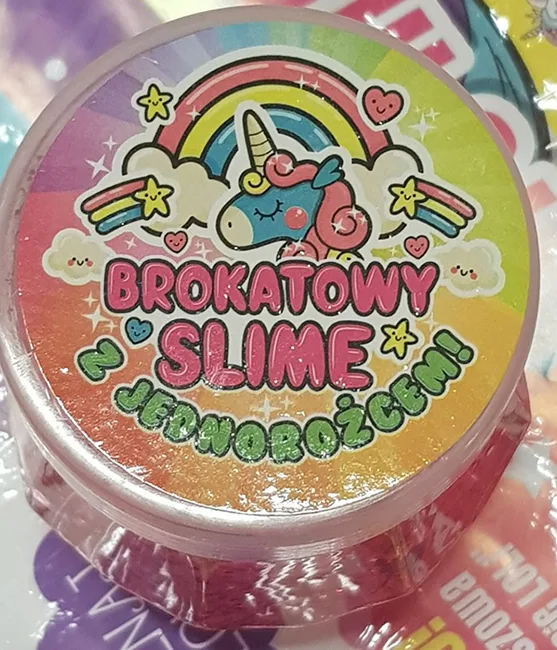 Melma giocattolo «Brokatowy Slime z Jednorozcem»