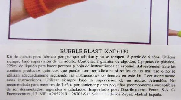 Giocattolo di bolla «BUBBLE BLAST» — foto 4 dell'alert A12/0429/17