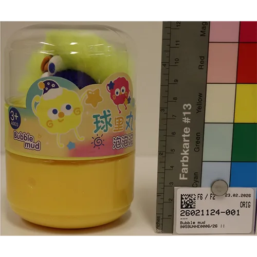 Giocattolo slime con portachiavi «Bubble mud»