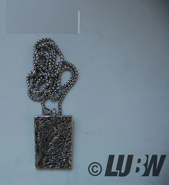 Collana con ciondolo «Buddha Halskette für Männer, Punk Rock Warrior Hundemarke Anhänger Halskette mit 25,6" K…» — foto 3 dell'alert INFO/00072/22