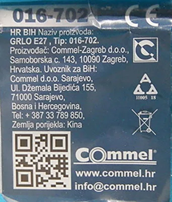 Presa della lampadina «BULB SOCKET» — foto 5 dell'alert A12/01837/22