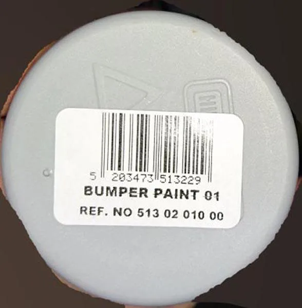 Vernice a spruzzo «Bumper paint» — foto 2 dell'alert A11/0153/17