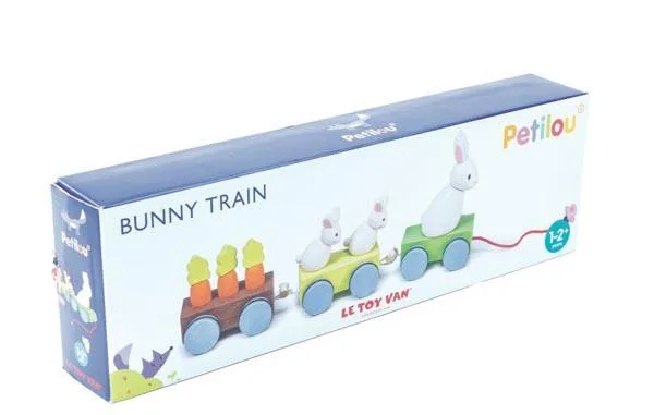 Treno giocattolo in legno «Bunny Train» (Le Toy Van / Petilou)