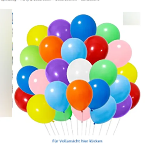 Palloncini «Bunte Luftballons, Partydeko, Deko Geburtstag» (Bipl)