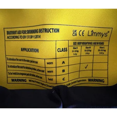 Gilet da bagno «Buoyant aids for swimming instruction» — foto 6 dell'alert A12/03693/24