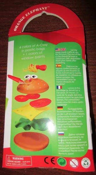 Modellazione di argilla «Burgers - Simple Modeling» (ORANGE ELEPHANT)