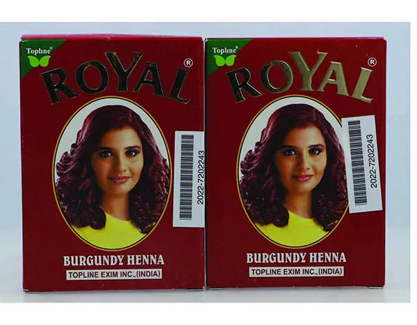 Tintura per capelli «Burgundy Henna» (Royal)