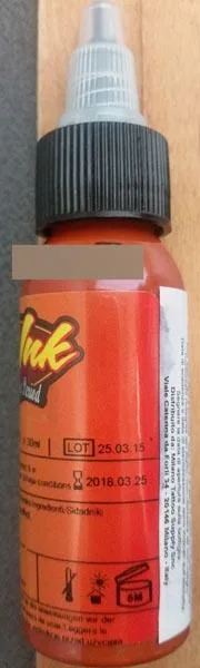 Inchiostro del tatuaggio «Burnt Orange» — foto 2 dell'alert A12/1589/17