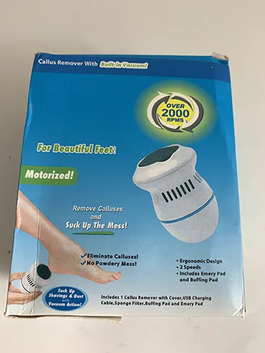 Rimozione di calli elettrici «Callus remover with built-in vacuum» — foto 3 dell'alert A12/02835/23