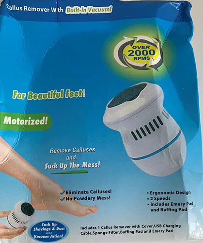 Rimozione di calli elettrici «Callus remover with built-in vacuum» — foto 4 dell'alert A12/02835/23