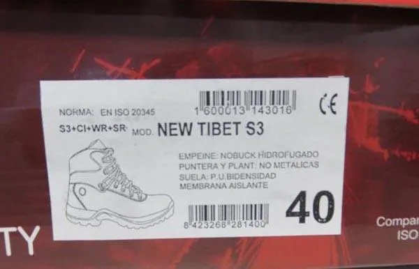 Scarpe di sicurezza «Calzado de Seguridad (Safety shoes)» — foto 3 dell'alert A12/0384/17