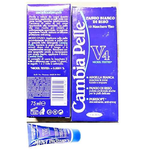 Maschera per il viso «Cambia Pelle - Fango Bianco di Riso V4» (Cadey)