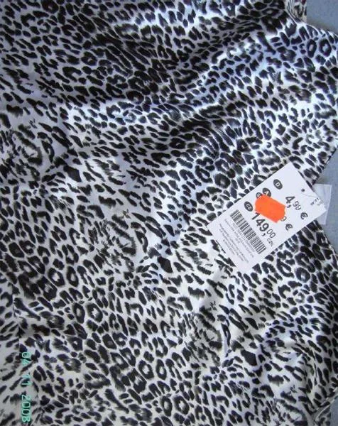 Camicia da notte tracolla: bianco, stampato in nero e grigio — foto 2 dell'alert 1496/08