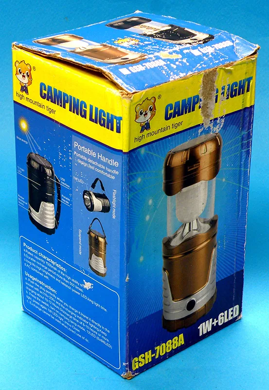 Lampada a LED portatile «CAMPING LIGHT» (high mountain tiger)