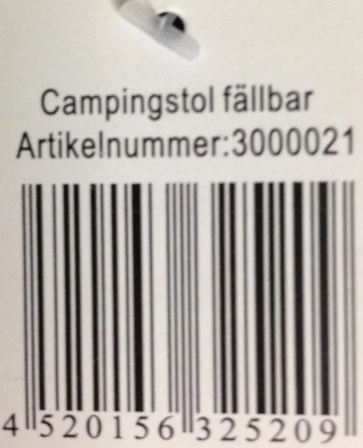 Sedia da giardino «Campingstol fällbar ("Camping chair foldable")» — foto 2 dell'alert A12/1963/14
