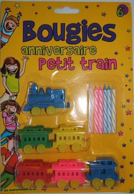 Candele di compleanno "Bougies anniversaire Petit treno