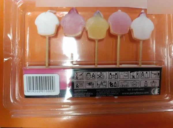Candele decorative «Candles» (Party Fiesta)