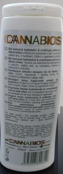 Lozione per il corpo «CANNABIOS» — foto 2 dell'alert A12/1397/16