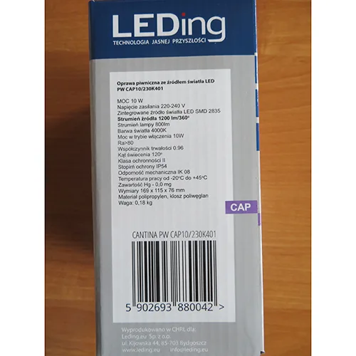 Apparecchio di illuminazione a LED «Cantina» — foto 3 dell'alert A12/01478/24