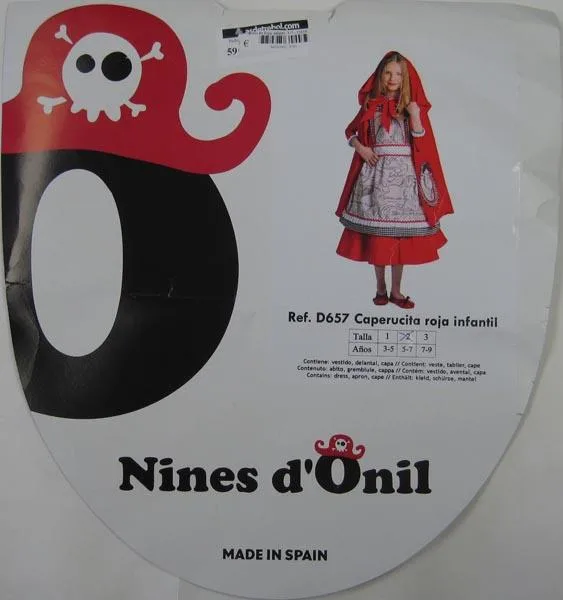 Costume da donna di moda-vestito «Caperucita Roja Infantil» — foto 2 dell'alert A12/0723/16