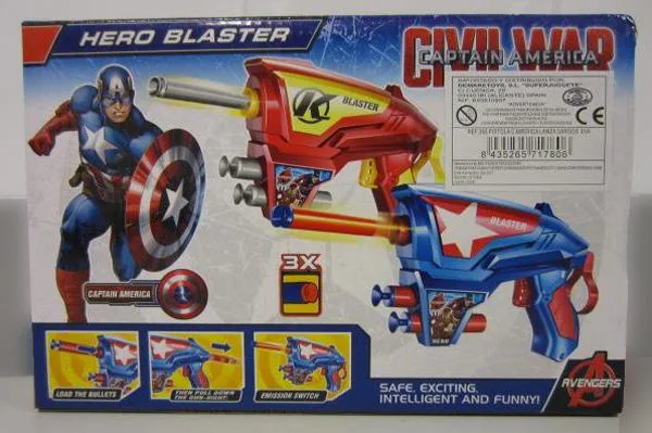 Pistole giocattolo «Captain America» (Avengers / Superjuguete)