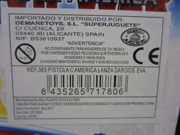 Pistole giocattolo «Captain America» — foto 3 dell'alert A12/0893/18