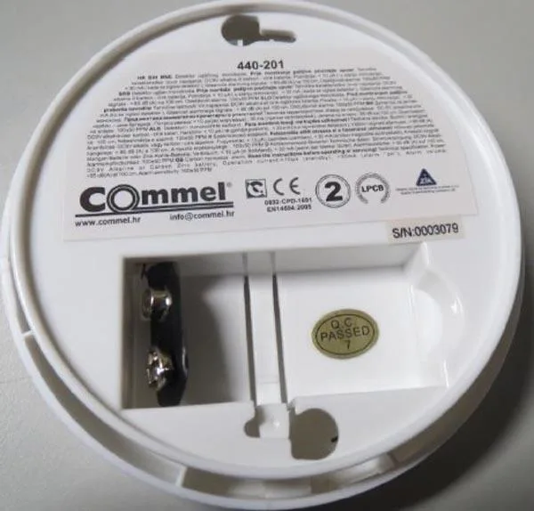 Rilevatore di monossido di carbonio «Carbon Monooxide Alarm» (COMMEL)