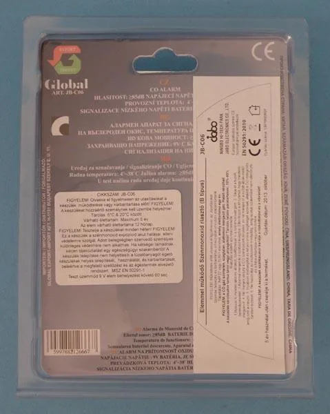 Rivelatore di monossido di carbonio «CARBON MONOXIDE ALARM» — foto 3 dell'alert A12/0589/15