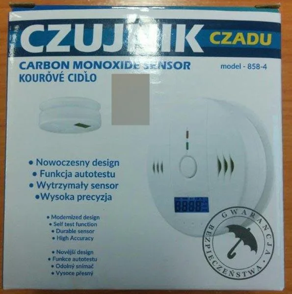 Rilevatore di monossido di carbonio «Carbon Monoxide Sensor» (Zolta / Longsin)