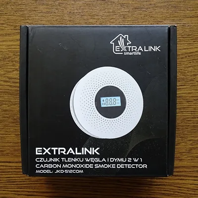 Rilevatore di monossido di carbonio «Carbon Monoxide Smoke Detector» (Extralink)
