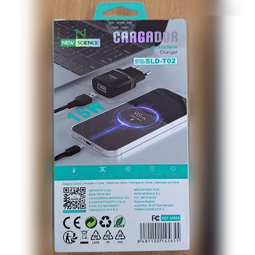 Caricabatterie USB «Cargador / Charger» (NEW SCIENCE)