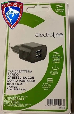 Caricabatterie USB «CARICABATTERIA DA RETE RAPIDO» — foto 3 dell'alert A12/03153/23