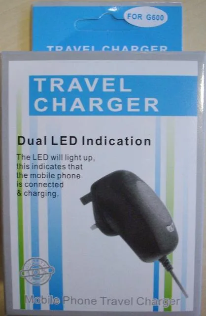 Caricabatterie da viaggio (con doppia indicazione LED) per G600 — foto 1 dell'alert 0769/12