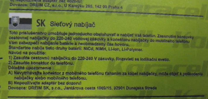 Caricabatterie per telefono cellulare — foto 3 dell'alert 0968/08