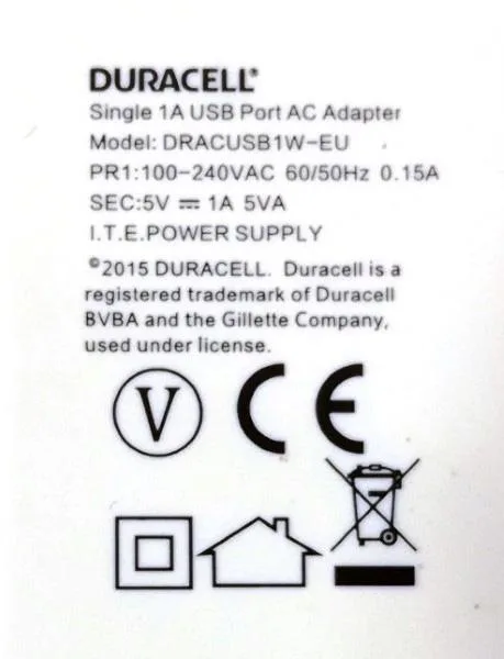 Caricabatterie USB — foto 3 dell'alert A12/0868/19