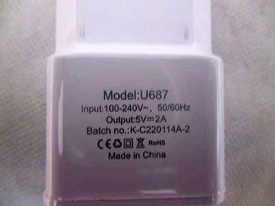 Caricabatterie USB — foto 3 dell'alert A12/00626/23